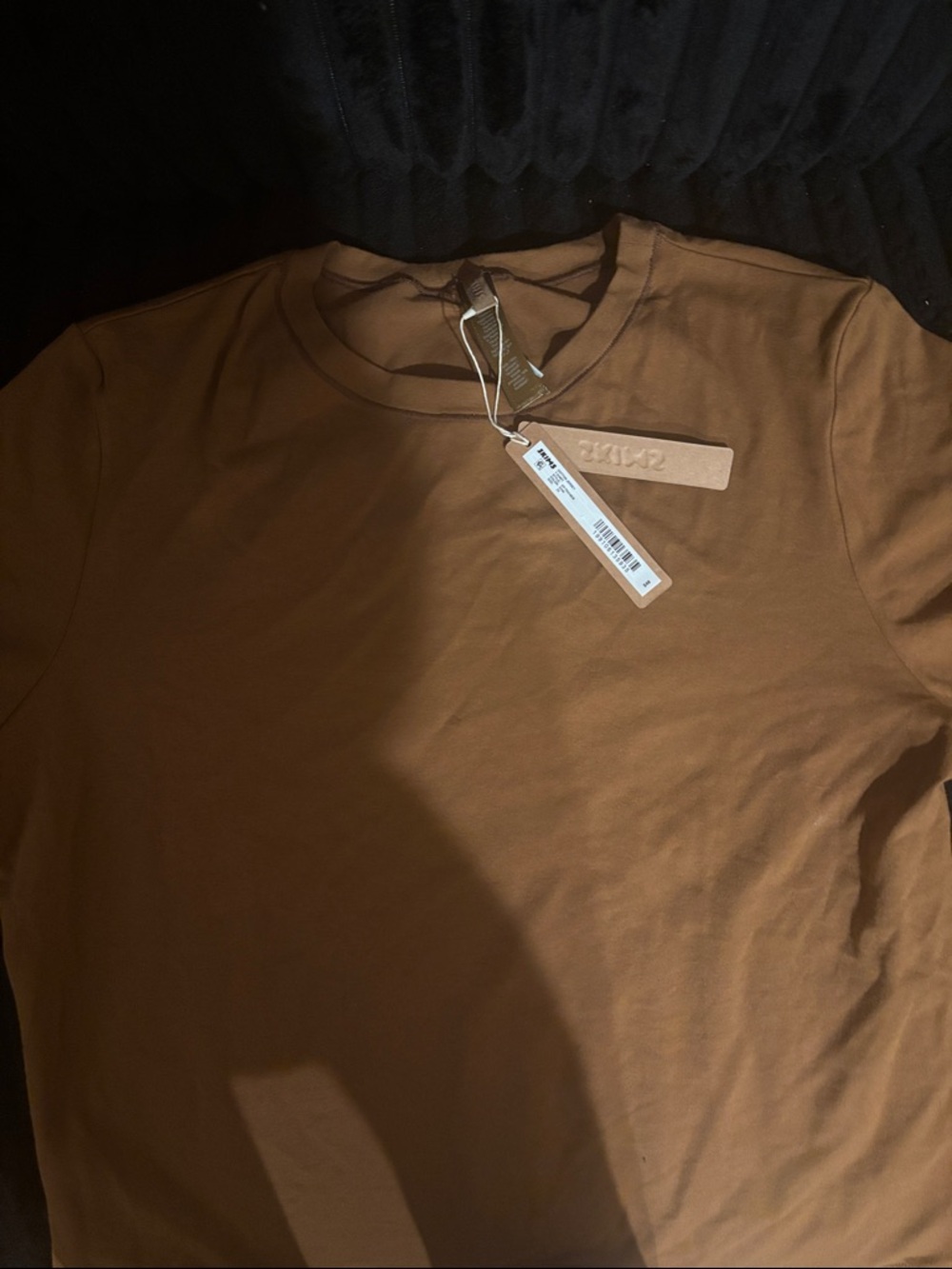 SKIMS Cotton Jersey T-Shirt • NWT •Never Worn •Chai (Tan) • 2X - Picture 4 of 4
